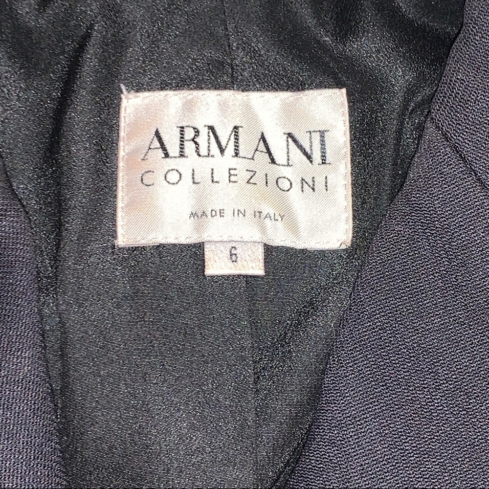Black Armani Collezioni Jacket Peplum Bottom SZ 6 - Picture 6 of 6